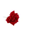 Pasador de Terciopelo con Borde Enrollado de Flor de Rosa Transfronterizo Pasador de Novia Rojo Retro Accesorios para el Cabello de Flores Artificiales Tocado de la Dinastía Han
