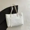 Bolsa de ombro casual grande capacidade, bolsa tote de axila, moda tendência 2026, de alta qualidade, com estampa de estrelas, para mulheres
