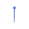 Cuchara de Vidrio de Alto Borosilicato de Colores Resistente al Calor para Leche y Postres, Cuchara Palillo Mezclador Creativa de Bloques de Color, Directo de Fábrica