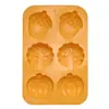Molde de Silicona para Pastel Forma de Hoja Molde para Jabón Hecho a Mano Molde para Horneado Casero Procesado en Frío Venta Caliente Transfronteriza Halloween Festival de la Cosecha Calabaza