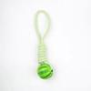 Nuevo juguete para perro transfronterizo perro molar limpieza de dientes mordisqueo nudo juguete bola goma 25 cm de largo tirar a mano bola de fuga de comida