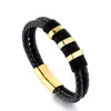 Moda europea y americana pulsera de cuero vintage pulsera Amazon súper guapo cuentas pulsera de hombre fabricantes de Dongguan al por mayor