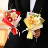Flores Artificiales, Flores de Hilo Tejido, Flores Pompones, Flores Falsas, Regalos de Cumpleaños, Flores Hechas a Mano, Recuerdos, Pequeños Ramilletes Transfronterizos al por Mayor