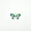 Accesorios de moda europeos y americanos para joyería diy color mariposa accesorios collar pulsera aleación gota aceite accesorios de joyería