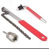 Herramienta Integrada para Pedalier de Bicicleta Hexágono de 8 mm con 4 Tapas de Cabeza Cuadrada Herramienta de Volante de 2 Llaves Herramienta de Reparación