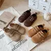 Birkenstocks Infantis da Moda 2026 Outono/Inverno Novo Estilo Sapatos Pequenos de Couro para Meninas Mocassins Retrô Solado Macio Sapatos Individuais para Bebês/Crianças