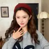 Faixa de Cabelo Esponja Cacheada Estilo Coreano com Aba Larga para Mulheres no Outono e Inverno para Aumentar a Pressão Craniana, Acessórios de Cabelo Elegantes e Versáteis