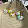Llavero Colgante de Gato Manzana Lindo para Mochila de Estudiante Accesorio de Bolsa Regalo para Amigos y Parejas Pequeño Regalo