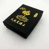 Caja de Empaque para Colgante de Obsidiana Caja para Joyería de Collar Caja para Pulsera Caja de Regalo Impermeable Caja de Empaque con Carácter de Buda Dorado Joyería