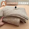 Colcha de Verano Clase A 100% Algodón Puro con Borde de Concha Fair Isle, Colcha de Verano de Algodón Puro con Dibujos Animados para Dormitorio Estudiantil, Colcha Fina para Aire Acondicionado 4