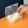 Caja de Jabón Transparente Portátil con Tapa abatible para Viajes y Viajes de Negocios, Caja Apilable para Jabón Doméstico y Jabón para Lavar