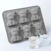 Bandeja de gelo 3D de Vaca das Terras Altas transfronteiriça nova, molde de gelo de silicone de mini Vaca das Terras Altas