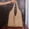 Bolsa de Hombro Tejida de Lana Estilo Ins Coreano Japonés Mori Girl Bolso de Compras Tejido Literario de Otoño Nuevo