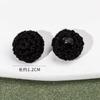 Botones de Ganchillo Teñibles Hechos a Mano, Gemelos de Punto de Lana, Botones Redondos Tejidos a Crochet a Mano, Botones Decorativos para Ropa
