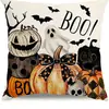 Fundas de Almohada Personalizadas de la Serie de Halloween Más Vendidas Transfronterizas para Sala de Estar, Sofá y Decoración de Mesita de Noche, Venta al por Mayor