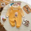 Ropa de bebé otoño-invierno, mono de bebé con forro polar, ropa de bebé a rayas de oveja, ropa de bebé para niños y niñas, ropa de bebé de invierno