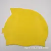 Gorro de Natación de Silicona Pura con Logo Impreso del Fabricante Color Sólido Forma de Pez de Dibujos Animados para Niños Alta Elasticidad Cómodo Gorro de Natación al por Mayor