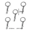 Acessórios para Joias DIY Fecho Lagosta com Corrente de Quatro Seções Chaveiro de Metal Chaveiro de Anel Plano Pingente Decorativo V1044