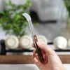 Pinça de Chá de Titânio Puro, Acessórios para Cerimônia do Chá, Pinças Antiescaldantes e Antiderrapantes, Pinças para Xícara de Chá, Pinças para Folhas de Chá, Pinças de Chá de Cobre e Madeira