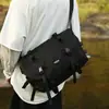 Bolso Cruzado para Hombres y Mujeres, Bolso de Hombro Mismo Estilo, Tendencia Coreana Ins Casual Nylon Estilo Hong Kong Bolso Funcional, Bolso de Trabajo para Mujeres, Impermeable