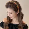 Diadema Ondulada Marrón para Mujer, Uso Diario, Antideslizante, con Dientes, para Lavarse la Cara, Accesorio para el Cabello