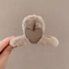 Atmósfera de Otoño e Invierno Pinza para el Cabello de Tamaño Mediano Elegante Versátil para la Parte Posterior de la Cabeza Recogido Pinza de Tiburón Alta Apariencia Pinza de Garra de Felpa Accesorios para el Cabello
