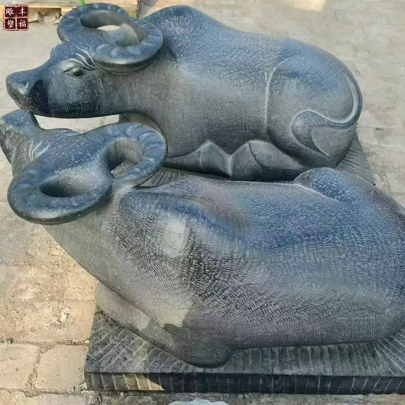石雕卧牛雕塑3