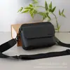 Bolsa mensageiro de couro bovino preto para homens, estilo L donkey, para trabalho e dia a dia, bolsa de ombro mensageira, alta qualidade, foto real