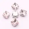 Acessórios de Joias DIY Prontos de Fábrica Diamante de Vidro com Formato Especial Acessórios para Roupas Decoração de Vestido de Noiva Garra D Quadrada Costura à Mão