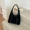Ruien 2026 Bolso de Hombro Nuevo Vintage con Remaches Moda Europea y Americana Bolso de Motocicleta Bolso Tote Simple de Gran Capacidad