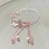 Borboleta Amor Flor de Lótus Borboleta Pulseira de Contas de Quatro Peças Feminina Ins Design Exquisito Pulseira Alto Valor de Beleza Doce Pulseira