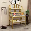 Gabinete de Buda, Estante de Mesa de Buda, Estatua de Buda, Estuche para Incienso, Nuevo Nicho Budista de Mesa Multicapa para el Hogar Estilo Chino, Guanyin Simple Metabo