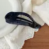 Novo 11,5 cm Oco Design de Folha Outono e Inverno Grampo de Cabelo Preguiçoso Pente Elegante Fivela de Borboleta Acessório de Cabelo Presilha de Tubarão