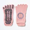 Calcetines de Pilates para mujer, calcetines de yoga antideslizantes de cinco dedos, huecos con tiradores, calcetines deportivos especializados para entrenamiento de fitness, calcetines de dedos separados
