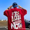 Camiseta de Manga Curta Masculina Verão Estilo Americano hiphop Tendência Estampada Top de Meia Manga Solto Plus Size Casual Camiseta de Casal