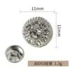 Base de aleación con pedrería de alto brillo, botones cosidos a mano, botones redondos de pedrería estilo lujo ligero, accesorios decorativos para chaquetas, faldas, zapatos y sombreros de mujer