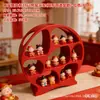 Estante de Exhibición 3D para Adornos de Casa de Muñecas, Soporte de Exhibición de Múltiples Niveles para Figuras, Juguetes, Teteras y Perfume