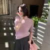 Roupas Zhengqite/Nova Moda Feminina Primavera 2026 Recomendado! Conjunto de Duas Peças Cardigã Polo de Tricô Trançado