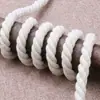 Cuerda de algodón trenzada de tres cabos cuerda blanca gruesa cuerda de cáñamo para tejer a mano diy atar decoración de envoltorio de tubería de agua de aire acondicionado