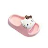 Chinelos Infantis para Meninas Verão 2026 Novo Hello Kitty Meninas Internos Antiderrapantes Sanrio Chinelos de Banho para Bebê