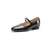 Sapatos Mary Jane Estilo Francês 2026 Novos Sapatos Profissionais de Salto Baixo com Tiras, Mocassins Elegantes para Socialites, Tamanhos 33-43, Exportação