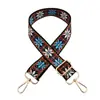 Nova cor flor transferência de calor alça de ombro larga bolsa de moda acessórios fita decorativa ombro transversal alça longa transfronteiriça