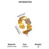 Anillo Irregular de Múltiples Capas de Circonita de Nuevo Estilo Transfronterizo para Mujer, Anillo con Forma de Corazón Chapado en Oro de Acero Inoxidable, Fabricante de Joyería de Lujo Ligero