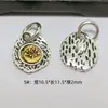 Xizang Liga Xizang Prata Zakiram Pulseira com Pingente Pingente de Etiqueta Bicolor Acessórios para Joias Artesanais DIY Atacado