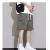 Pantalones cortos casuales de marca de moda para hombre, suaves, holgados, con múltiples bolsillos, de marca de moda, pantalones deportivos casuales de cinco puntos de secado rápido.