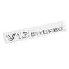 Adecuado para la pegatina del guardabarros del coche Mercedes-Benz V12 V8 BITURBO, logotipo del coche modificado, logotipo lateral del guardabarros, pegatina de la carrocería del coche