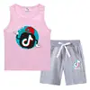 Conjunto Esportivo Casual de Verão para Crianças 2026 - Colete e Shorts Camada Base para Atividades ao Ar Livre Peça Única Fina Sem Mangas para Crianças Pequenas