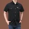 Camisa Casual Holgada de Manga Larga para Hombre Nueva Llegada talla extra Color Sólido Camisa para Jóvenes de mediana edad Otoño Ropa de Trabajo Bolsillo