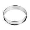 Anel Torre de Aço Inoxidável 304 Anel de Cobertura para Pizza Borda Dupla Enrolada Cortador Redondo para Biscoitos Forma para Torta Forma para Torta de Bolo Anel de Recheio