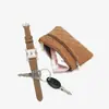 Monedero pequeño, bolso bordado a cuadros, monedero pequeño de PU, monedero, monedero, llavero, tarjetero, billetera para mujer